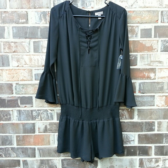 NWOT Chelsea28 | Blouson Romper black size S - Picture 2 of 7